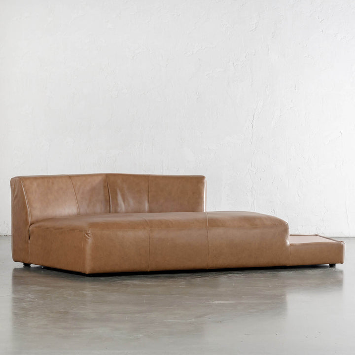Bamberg Angled Modular Chaise  |  RHS  |  Dakota Saddle Tan