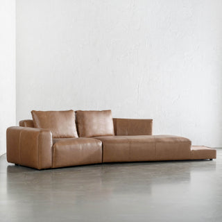 Bamberg Angled Modular Chaise  |  RHS  |  Dakota Saddle Tan