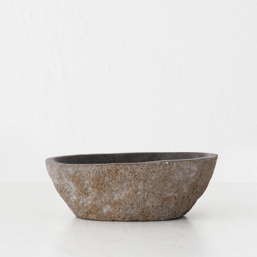 BARATI BOWL  |  SML  |  RIVER STONE MARBLE