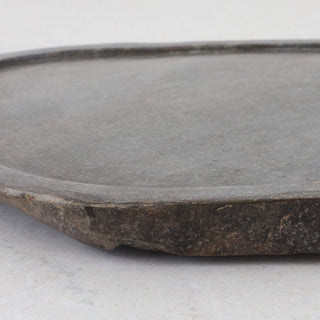 BARATI ORGANIC MARBLE SERVING PLATTER  |  LARGE 44CM  |  RIVER STONE MARBLE