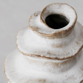 BARDIN ORGANIC BUD VASE |  TALL |  TAUPE FOG CERAMIC