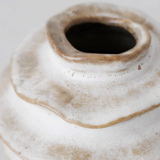 BARDIN ORGANIC BUD VASE |  MEDIUM |  TAUPE FOG CERAMIC