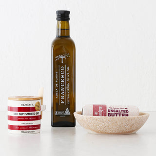 BARLETTA ROUNDED RESIN SERVING BOWL | SMALL 15CM | SANDY DUNE + TERRAZZO WHITE RESIN