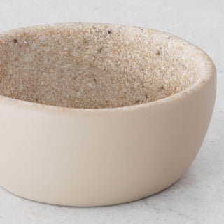 BARLETTA ROUND RESIN PINCH BOWL BUNDLE X4  |  MINI 10CM  |  SANDY DUNE + TERRAZZO WHITE RESIN