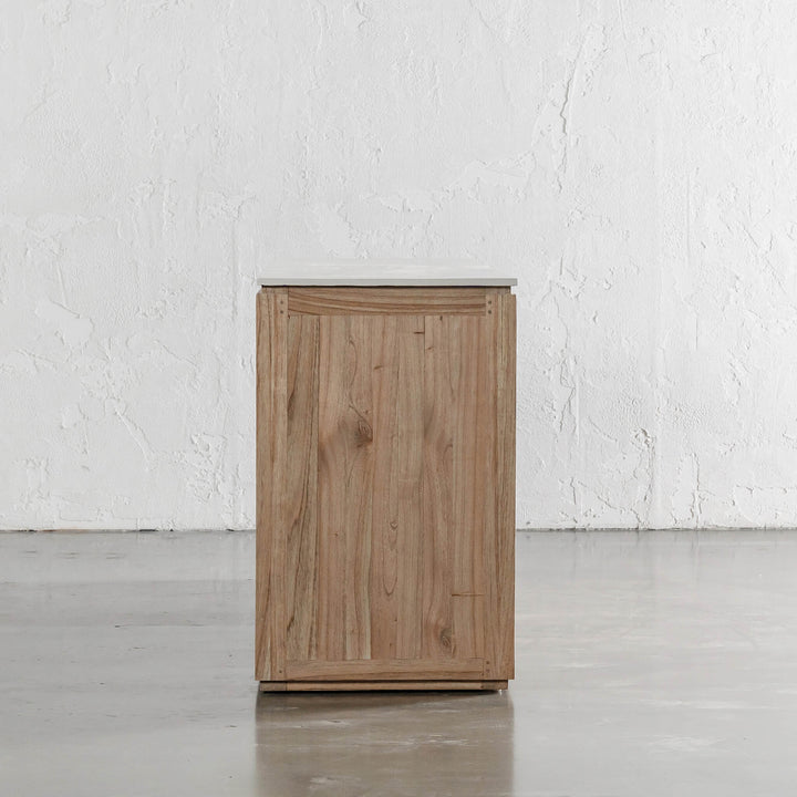 BASILIO BUFFET SIDEBOARD  |  NATURAL ASH + BIANCO CIMENT