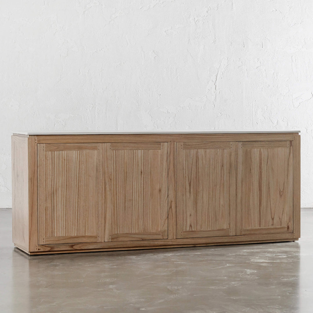 BASILIO BUFFET SIDEBOARD  |  NATURAL ASH + BIANCO CIMENT