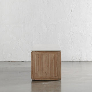 BASILIO ENTERTAINMENT UNIT  |  NATURAL ASH + BIANCO CIMENT