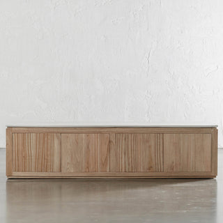 BASILIO ENTERTAINMENT UNIT  |  NATURAL ASH + BIANCO CIMENT