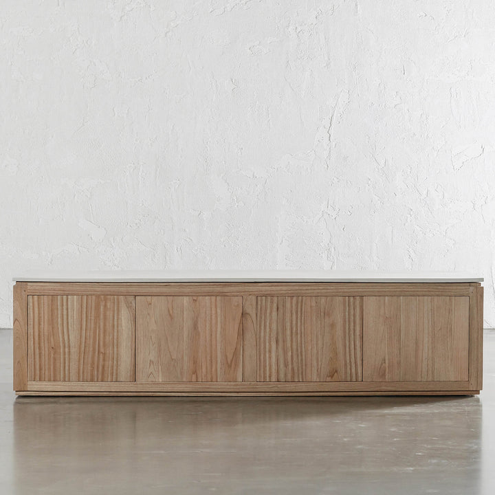 BASILIO ENTERTAINMENT UNIT  |  NATURAL ASH + BIANCO CIMENT