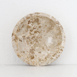 BAYAN MARBLE BOWL  |  MED 25CM  |  ORGANIC CREMA MARBLE
