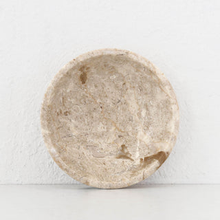 BAYAN MARBLE BOWL  |  SML 15CM  |  ORGANIC CREMA MARBLE