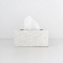 BELLE INLAY TISSUE BOX COVER | RECTANGLE | IVORY