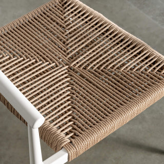 BENITO INDOOR/OUTDOOR DINING CHAIR  |  MILK WHITE + NATURAL  |  BUNDLE X4