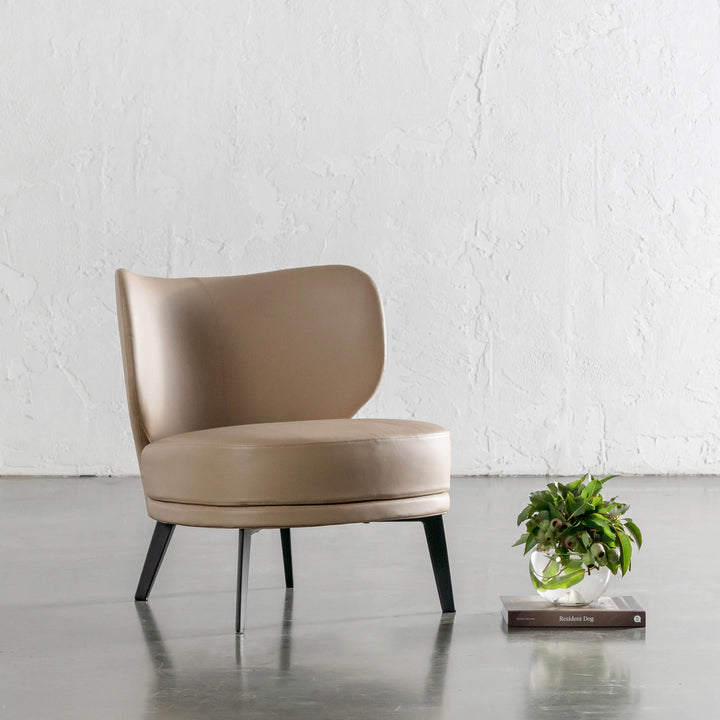 BERGEN ARMCHAIR  |  SMOKE TAUPE VEGAN LEATHER