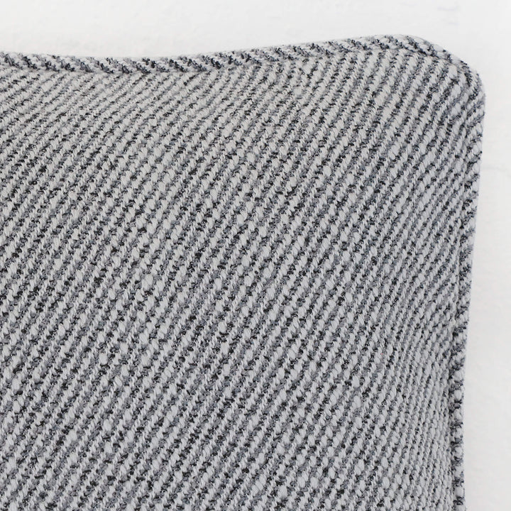 BEZIER HERRINGBONE CUSHION  |  FLOODED GUM GREY  |  CLOSE UP