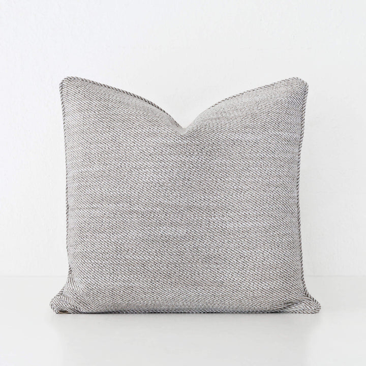 BEZIER HERRINGBONE CUSHION  |  HAZELNUT SKIM  |  50X50