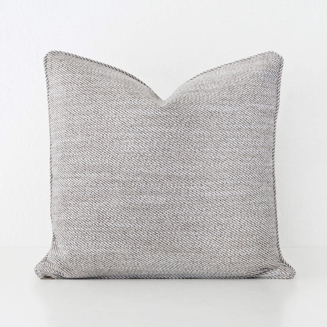 BEZIER HERRINGBONE CUSHION  |  HAZELNUT SKIM  |  60X60