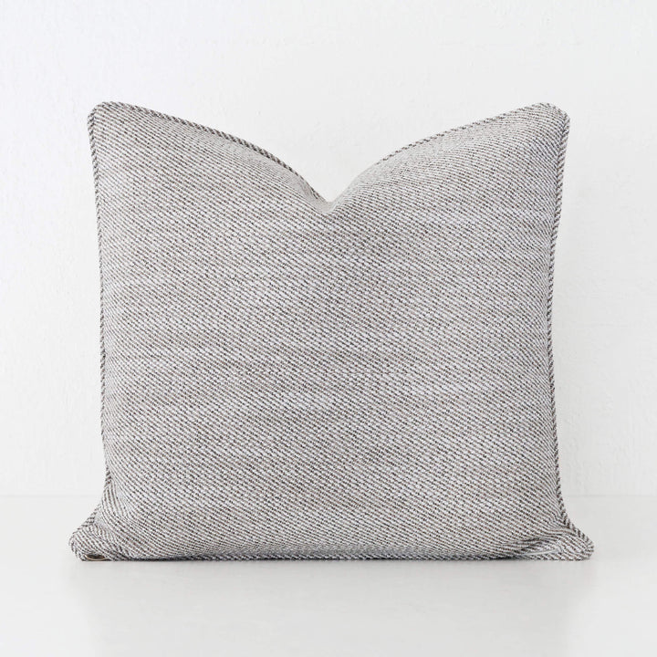 BEZIER HERRINGBONE CUSHION  |  HAZELNUT SKIM  |  60X60