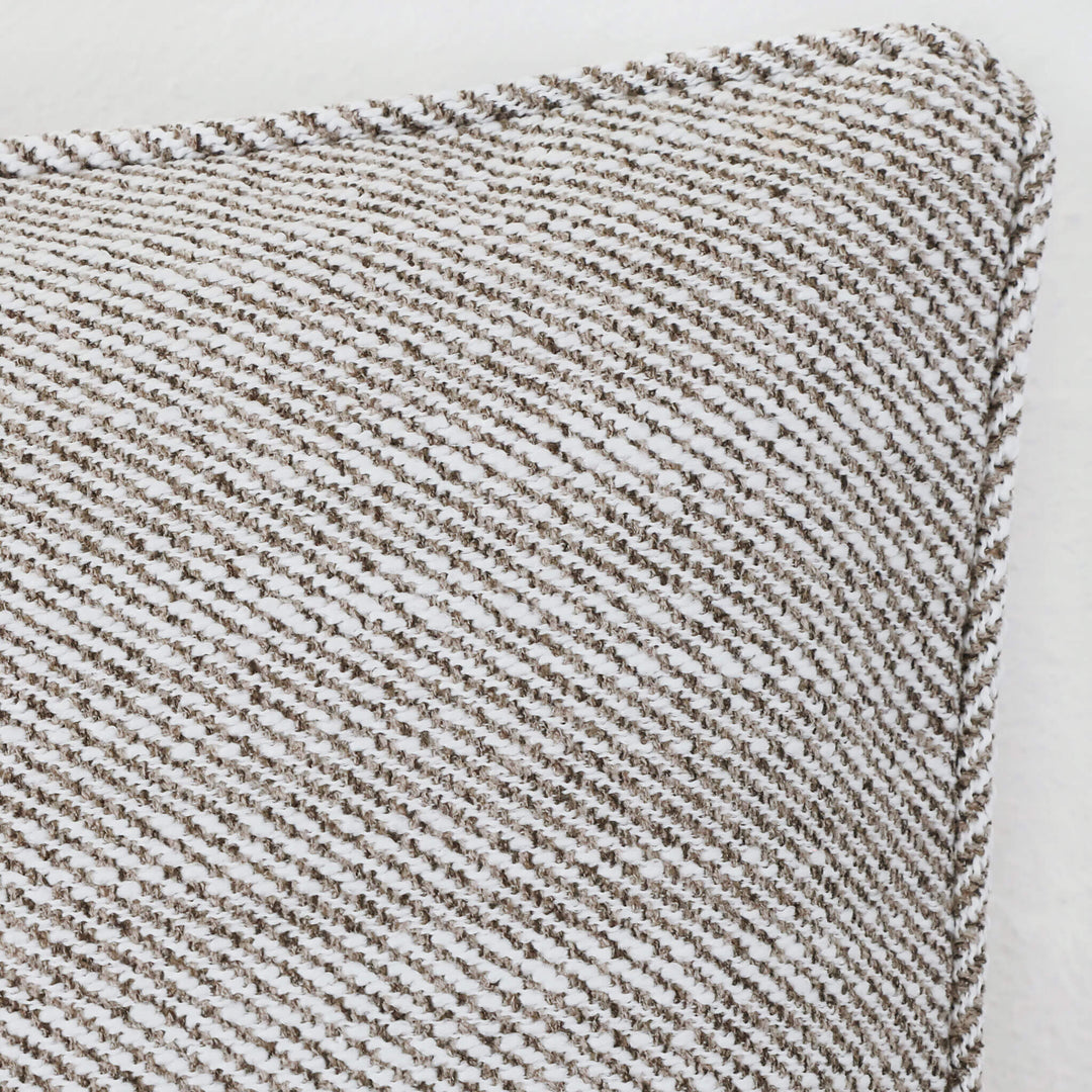 BEZIER HERRINGBONE CUSHION BUNDLE X2  |  50X50  |  HAZELNUT SKIM