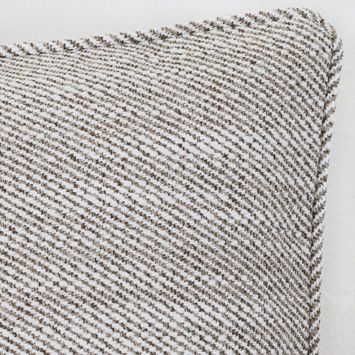 BEZIER HERRINGBONE CUSHION BUNDLE X2  |  50X50  |  HAZELNUT SKIM