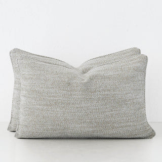 BEZIER HERRINGBONE CUSHION BUNDLE X2  |  40X60  |  PISTACHIO LEAF