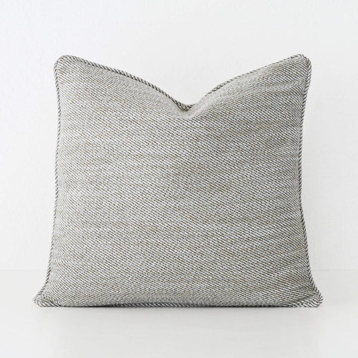 BEZIER HERRINGBONE CUSHION  |  PISTACHIO LEAF  |  60X60