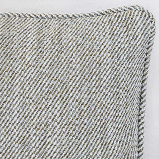 BEZIER HERRINGBONE CUSHION  |  PISTACHIO LEAF  |  CLOSE UP