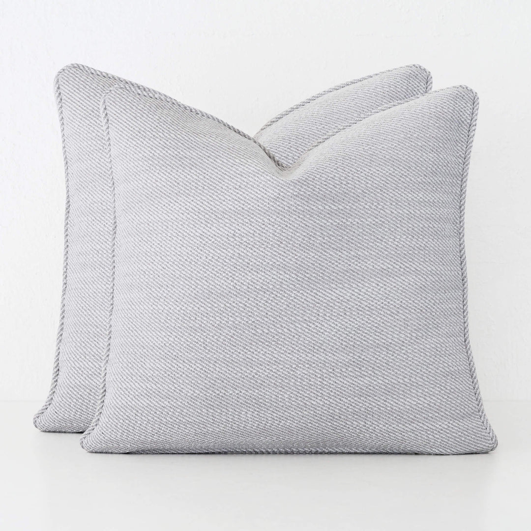 BEZIER HERRINGBONE CUSHION BUNDLE X2  |  40X60  |  SILVER BIRCH
