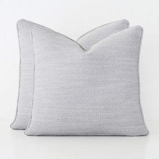 BEZIER HERRINGBONE CUSHION BUNDLE X2  |  40X60  |  SILVER BIRCH