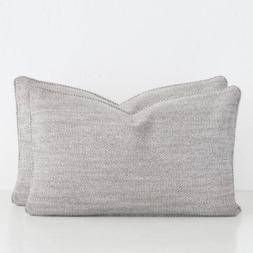 BEZIER HERRINGBONE CUSHION BUNDLE X2  |  40X60  |  HAZELNUT SKIM