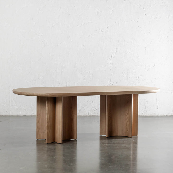 BOLLENE DINING TABLE  |  240CM + 270CM  |  BIRCH ASH WOOD GRAIN