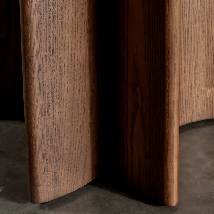 BOLLENE DINING TABLE  |  240CM + 270CM  |  DEEP WALNUT WOOD GRAIN