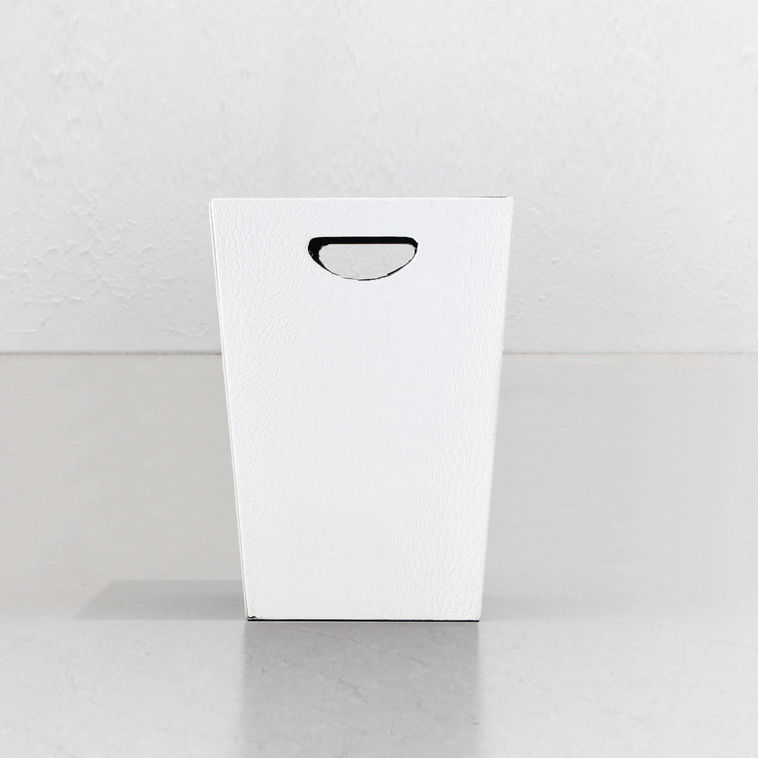 BOND CROCODILE WASTE BIN  |  IVORY