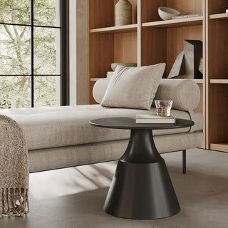 BORGARO CERAMICA OCCASIONAL TABLES  |  SET OF 2  |  BLACK NOIR + LIQUORICE DOLOMITE