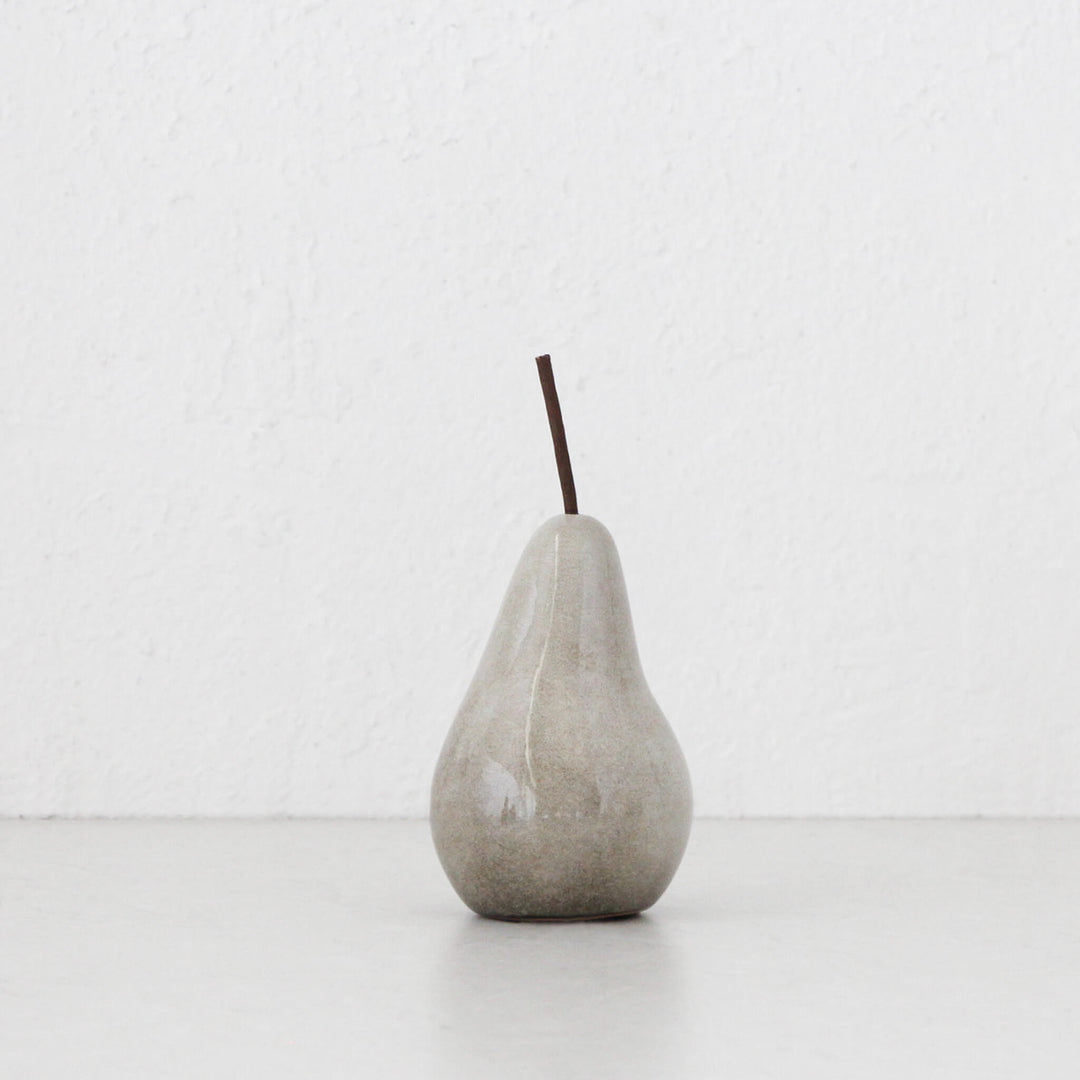 BOSC CERAMIC PEAR MEDIUM | MOTTLED TAUPE