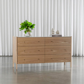 BRANZANO CHEST OF DRAWERS  |  BIRCH ASH  |  CARRARA WHITE CERAMICA TOP