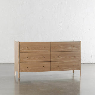 BRANZANO CHEST OF DRAWERS  |  BIRCH ASH  |  CARRARA WHITE CERAMICA TOP