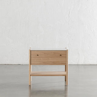BRANZANO NIGHT STAND  |  BIRCH ASH  |  CARRARA WHITE CERAMICA TOP