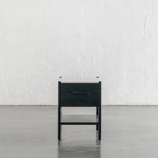 BRANZANO NIGHT STAND  |  BLACK NOIR  |  CARRARA WHITE CERAMIC TOP