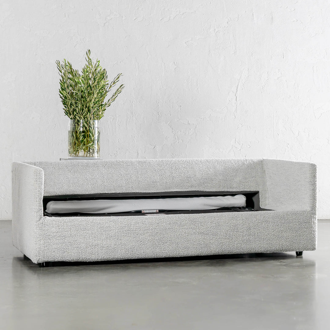 PILOTI BREMAN SLIP COVER SOFA BED unfolded 
