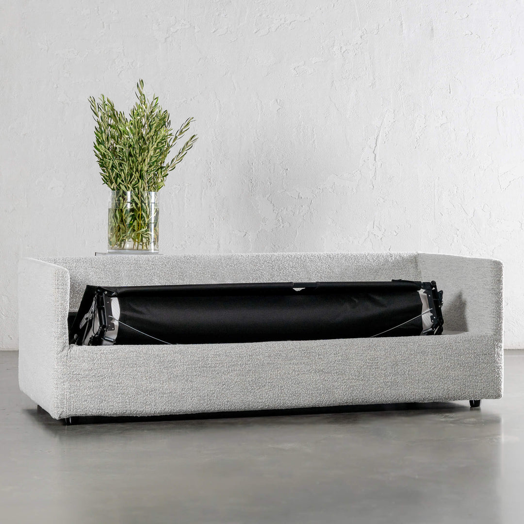 PILOTI BREMAN SLIP COVER SOFA BED unfolded 