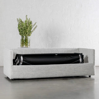 PILOTI BREMAN SLIP COVER SOFA BED unfolded 
