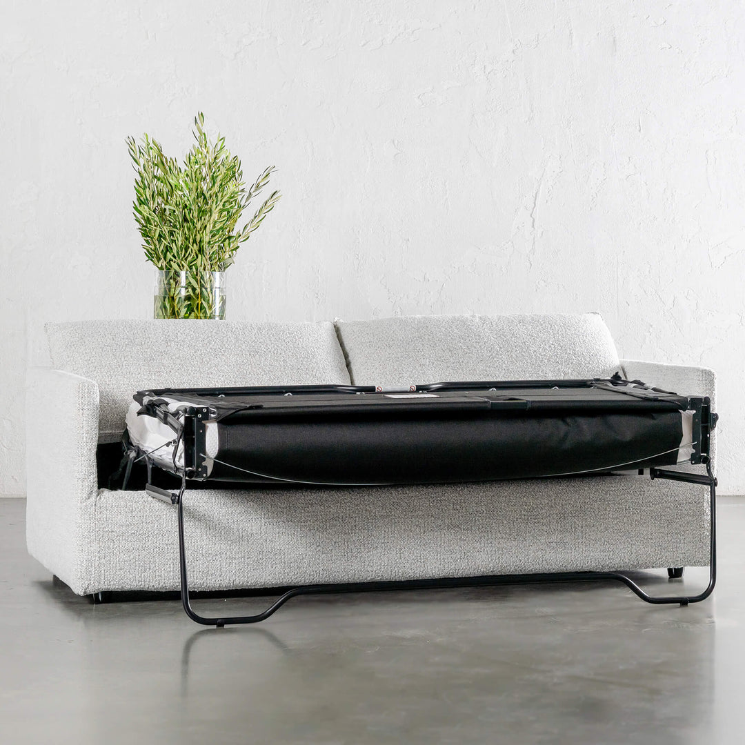 PILOTI BREMAN SLIP COVER SOFA BED unfolded 