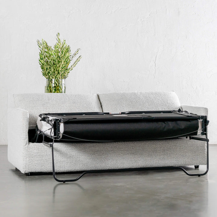 PILOTI BREMAN SLIP COVER SOFA BED unfolded 