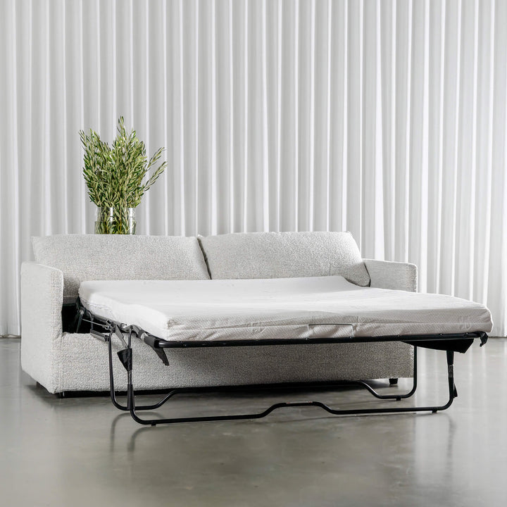 PILOTI BREMAN SLIP COVER SOFA BED unfolded 