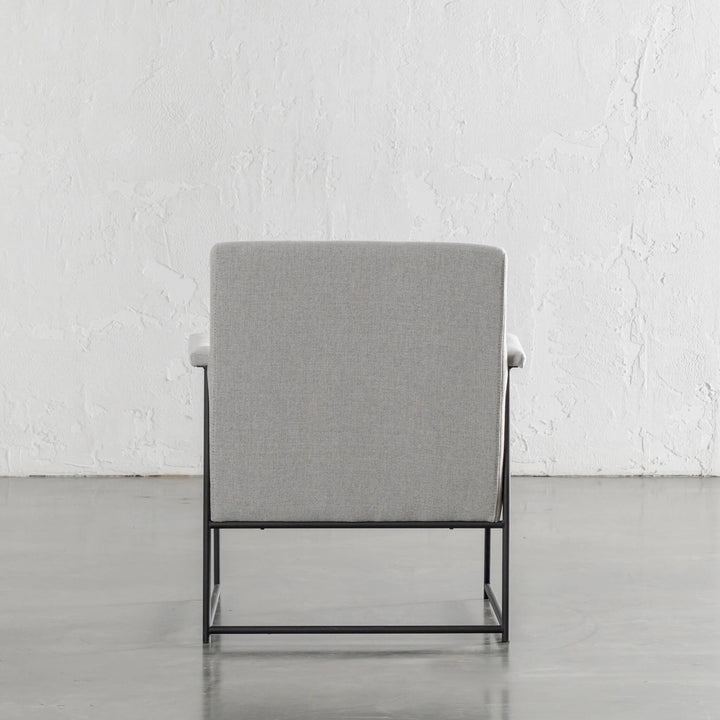 BRESSON ARMCHAIR BACK VIEW  |  COBBLESTONE ASH