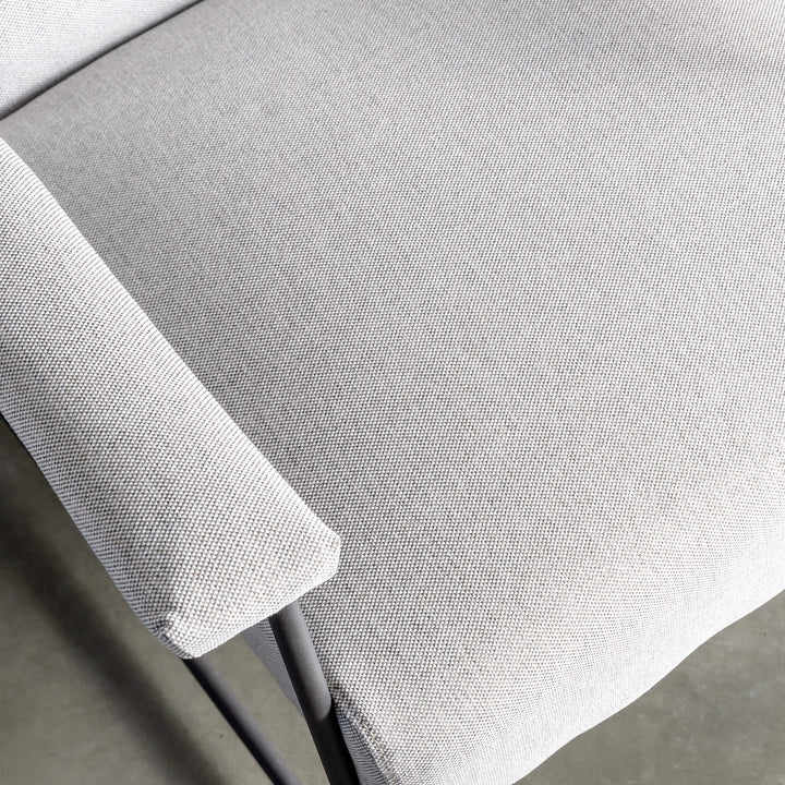 BRESSON ARMCHAIR  |  COBBLESTONE ASH CLOSE UP