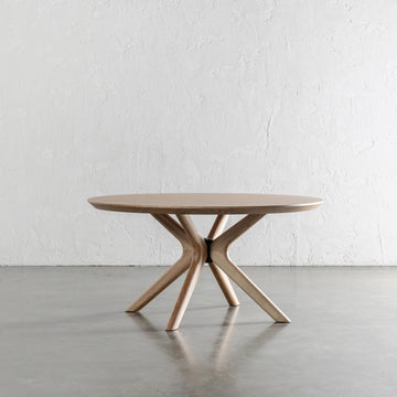 BRETON ROUND DINING TABLE  |  BIRCH ASH WOOD GRAIN  |  120CM