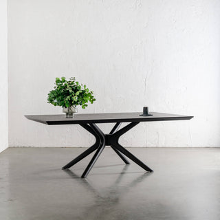 BRETON DINING TABLE  |  BLACK NOIR WOOD GRAIN  |  210CM