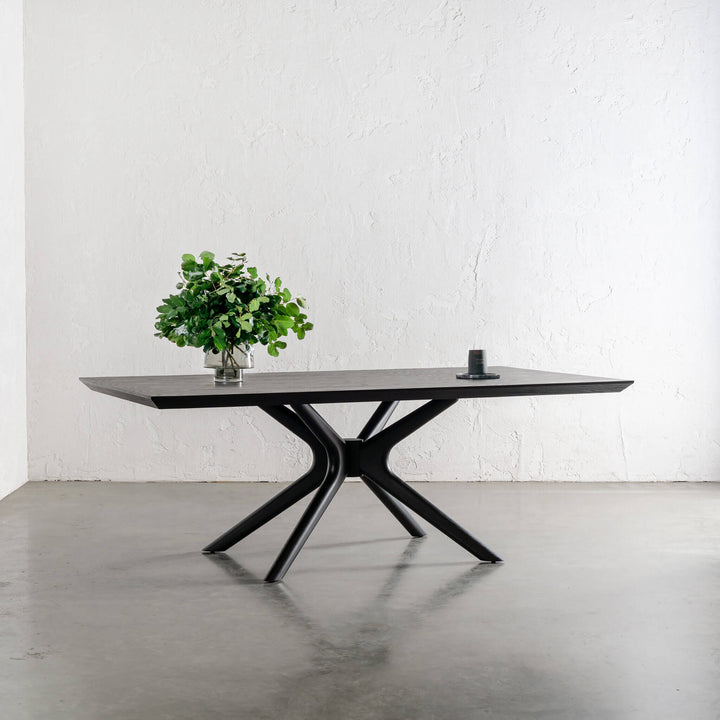 BRETON DINING TABLE  |  BLACK NOIR WOOD GRAIN  |  210CM